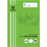 OLYMPIC D149I EXERCISE BOOK 14MM DOTTED THIRDS 55GSM 96 PAGE A4