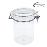 CONNOISSEUR STORAGE CANISTER ACRYLIC ROUND 18 LITRE CLEAR