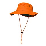 PRIME MOVER MC601 HIVIS HAT COTTON WIDE BRIM ORANGE GREEN 2XL TO 3XL