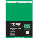 PROTEXT E22 PREMIUM EXERCISE BOOK GRAPH 8MM 70GSM 64 PAGE A4 ASSORTED