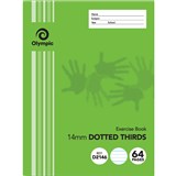 OLYMPIC D2146 EXERCISE BOOK 14MM DOTTED THIRDS 55GSM 64 PAGE 225 X 175MM
