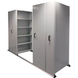 APC EZISLIDE AISLE SAVER 8 BAY 5 SHELVES 4500 X 2175 X 900 X 400MM CYBER GREY
