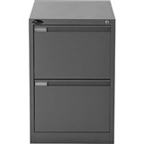 MERCURY FILING CABINET 2 DRAWER 470 X 620 X 710MM GRAPHITE RIPPLE