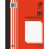 OLYMPIC 607 CARBON BOOK TRIPLICATE FAINT RULED 100 LEAF 250 X 200MM
