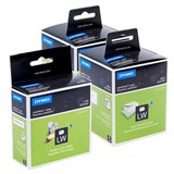 DYMO 99012 ADDRESS LABELS 89 X 36MM PACK 2 X 2  BONUS 11355 LABEL PAPER MULTIPURPOSE 19MM X 51MM WHITE