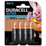DURACELL ULTRA ALKALINE AA BATTERY PACK 4
