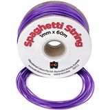 EDUCATIONAL COLOURS SPAGHETTI STRING PVC TUBE 1MM X 60M PURPLE