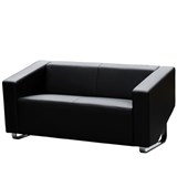 CUBE SOFA LOUNGE THREE SEATER BLACK