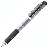 PENTEL K157 HYBRID GEL GRIP RETRACTABLE GEL INK PEN 07MM BLACK