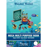WRITER PREMIUM MEGA MULTIPURPOSE BOOK 8MM RULED 80GSM 64 PAGE 330 X 240MM WONDER 2