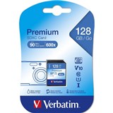VERBATIM PREMIUM SDXC MEMORY CARD UHSI V10 U1 CLASS 10 128GB