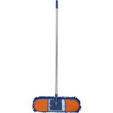 CLEANLINK CHENILLE DUST MOP 600MM WITH 1350MM ALUMINIUM HANDLE BLUE