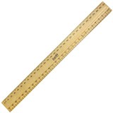 BANTEX RULER POLISHED WOOD 300MM