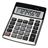 JASTEK COMPACT CALCULATOR 8 DIGIT METAL