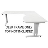 ARISE SITSTAND CORNER WORKSTATION FRAME SILVER