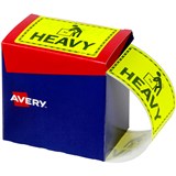 AVERY 932604 MESSAGE LABEL HEAVY 75 X 996MM FLUORO YELLOW PACK 750