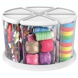 DEFLECTO ROTATING CAROUSEL ORGANISER 6 CONTAINERS