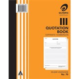 OLYMPIC 70 QUOTATION BOOK CARBONLESS DUPLICATE 50 LEAF 250 X 200MM PACK 10