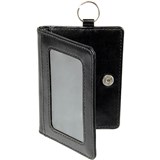 REXEL ID CARD HOLDER WALLET WITH KEY RING BLACK
