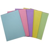 QUILL RULED BOND PAD 70GSM 70 LEAF A4 ASSORTED PACK 5
