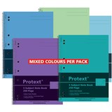 PROTEXT 5SUBJECT BINDER NOTE BOOK 60GSM 250 PAGE 295 X 223MM ASSORTED