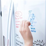 VISIONCHART WHITEBOARD ON A ROLL NONMAGNETIC 1220MM X 1M CLEAR GLOSS