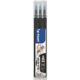 PILOT BLSFR7 FRIXION ERASABLE ROLLERBALL GEL REFILL MEDIUM 07MM BLACK PACK 3
