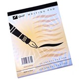 QUILL RULED WRITING PAD 100 LEAF 185 X 150MM WHITE