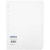 INITIATIVE DIVIDERS MANILLA 10TAB A4 WHITE