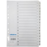 INITIATIVE INDEX DIVIDERS A4 AZ TAB WHITE