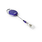 DURABLE BADGE REEL STYLE WITH SNAP BUTTON STRAP DARK BLUE