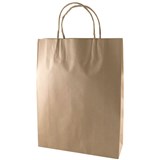 CAPRI KRAFT PAPER CARRY BAG BM TWIST HANDLE MEDIUM BROWN PACK 250