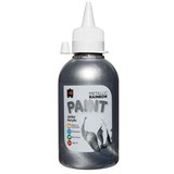 EDUCATIONAL COLOURS METALLIC RAINBOW JUNIOR ACRYLIC PAINT 250ML SILVER