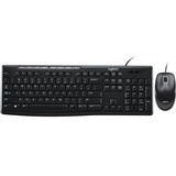 LOGITECH MK200 WIRED MEDIA KEYBOARD AND MOUSE COMBO BLACK