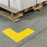 BRADY DURABLE FLOOR MARKERS L YELLOW 51 X 127MM PACK 20