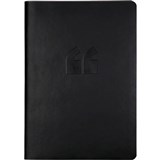 COLLINS EDGE NOTEBOOK RULED 240 PAGE RAINBOW EDGING A5 BLACK