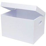 MARBIG PLASTIC ARCHIVE BOX 410 X 310 X 260MM WHITE