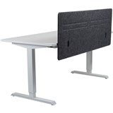 HEDJ FRONT PET DESK MOUNTED SCREEN 1400 X 500MM CHARCOAL