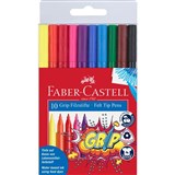 FABERCASTELL GRIP TRIANGULAR COLOUR MARKER 10MM ASSORTED PACK 10