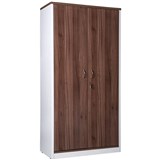 OM PREMIER CABINET FULL DOORS LOCKABLE 900 X 450 X 1800MM CASNANWHITE