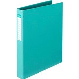 COLOURHIDE RING BINDER PE 2D 25MM A4 AQUA