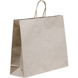 HUHTAMAKI FUTURE FRIENDLY PAPER BAG TWISTED HANDLE 400 X 450MM BROWN PACK 50