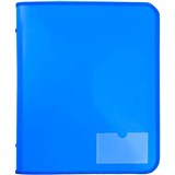 MARBIG ZIPPER BINDER 25MM 2D BLUE