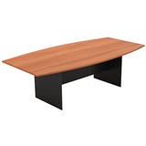 OM BOARDROOM TABLE WITH H BASE 2400 X 1200 X 720MM CHERRYCHARCOAL