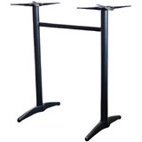 ASTORIA BAR TABLE BASE TWIN WEIGHTED BLACK POWDERCOAT
