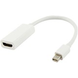COMSOL MINI DISPLAYPORT MALE TO DISPLAYPORT FEMALE ADAPTER 200MM WHITE