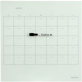 QUARTET GLASS PLANNER 450 X 450MM WHITE