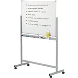 QUARTET PENRITE SLIMLINE PORCELAIN MOBILE WHITEBOARD 1500 X 1200MM