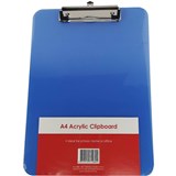 GNS CLIPBOARD ACRYLIC A4 BLUE