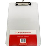 GNS CLIPBOARD ACRYLIC A4 CLEAR